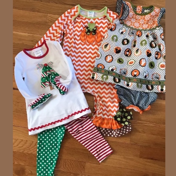 NWT Baby Girls 3-Piece Christmas Outfit Size 24 Months
